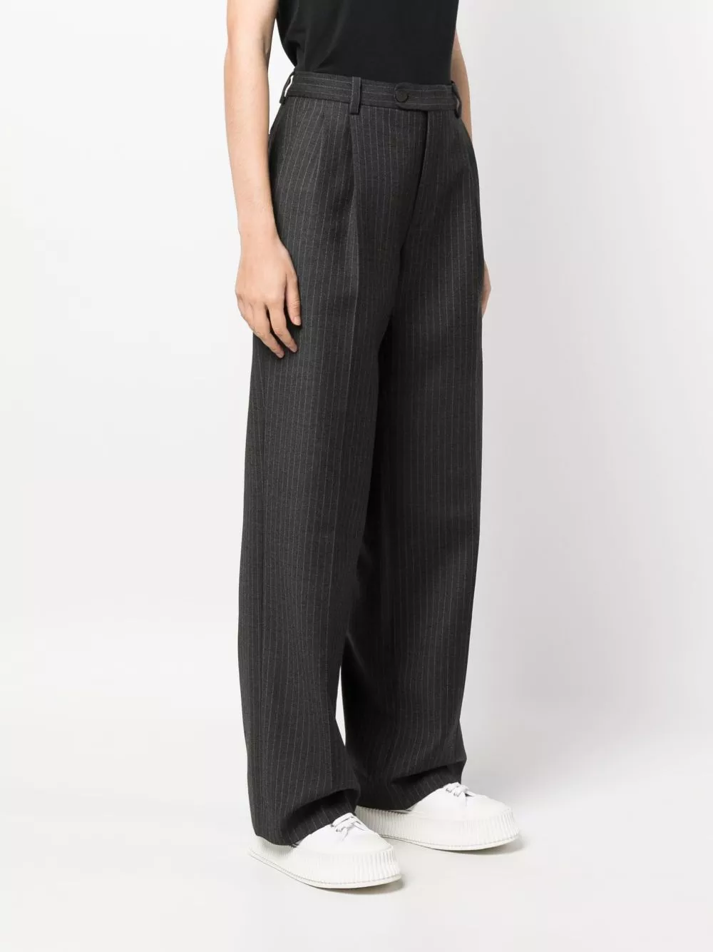 Cheap SANDRO striped wool tailored trousers Women 0118