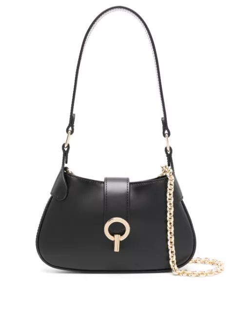 SANDRO foldover-top leather shoulder bag Women 0119