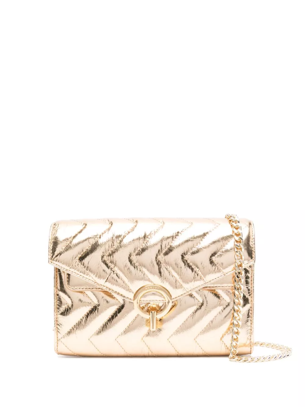 SANDRO Yza crinkled leather cross body bag Women 0116