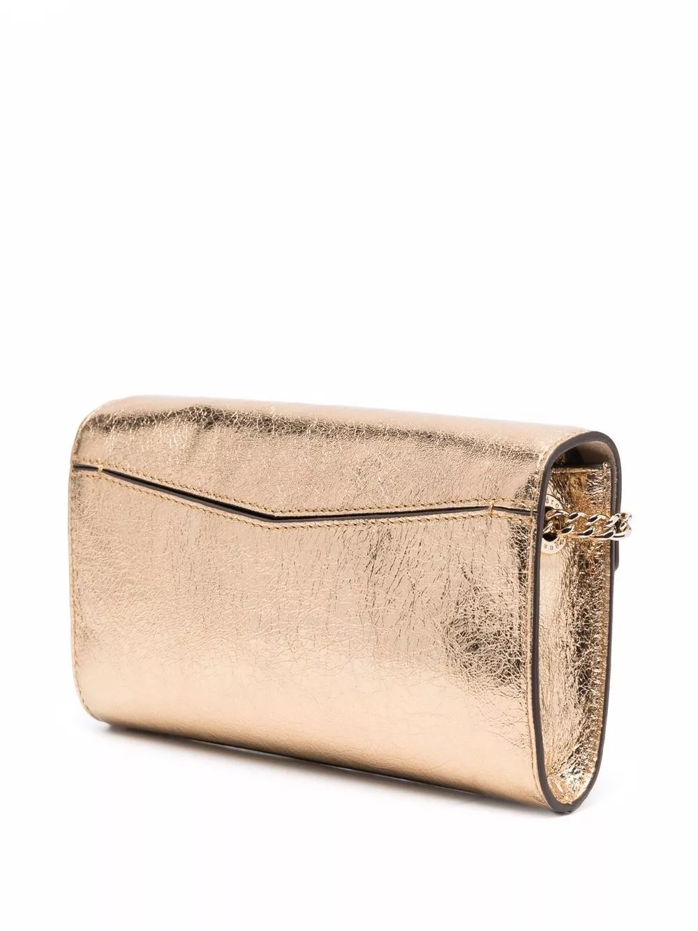 Affordable SANDRO metallic-finish clutch bag Women 0114