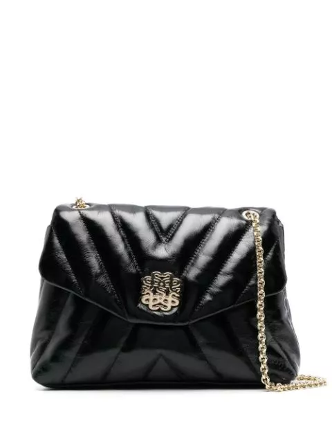 SANDRO quilted leather shoulder bag Women 0114