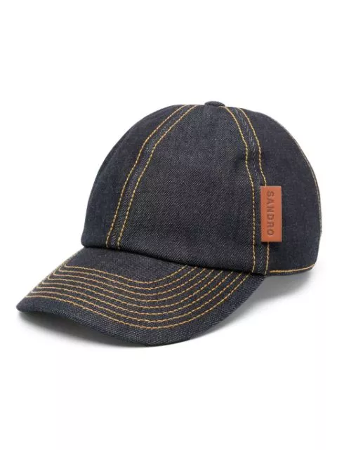 SANDRO denim baseball cap Men 0113