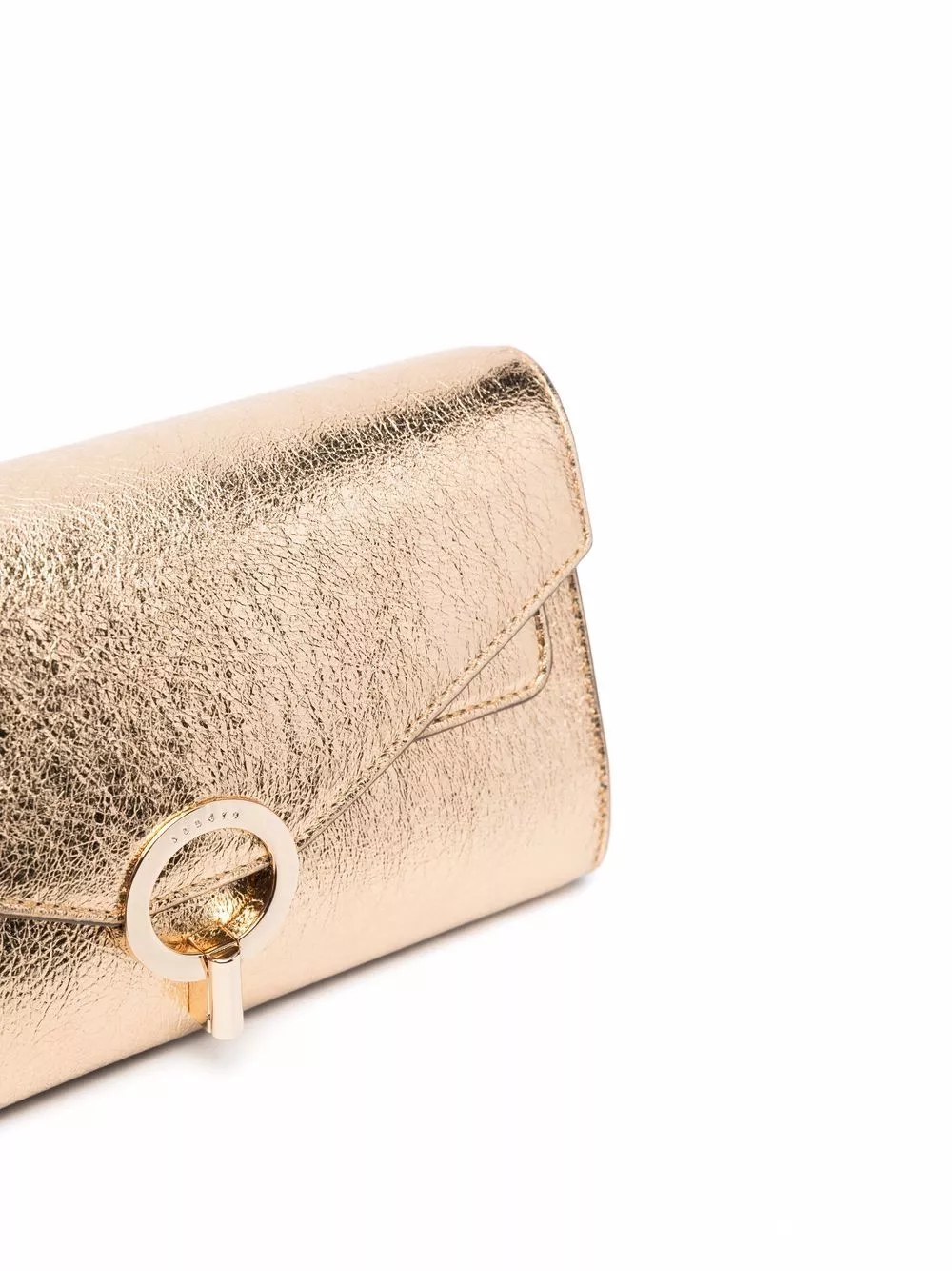 Affordable SANDRO metallic-finish clutch bag Women 0114