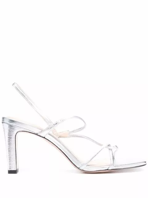 SANDRO 70mm strappy leather sandals Women 0113